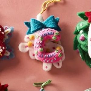 Anthro Deck The Halls Monogram Ornaments—C